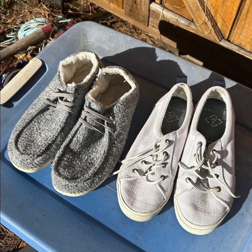 Bundle Sperry Women's White Canvas Sneakers